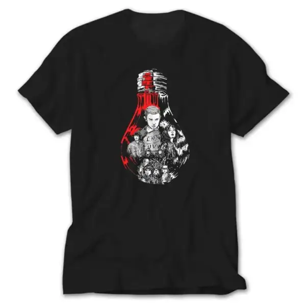 Stranger Things, Black T-Shirt