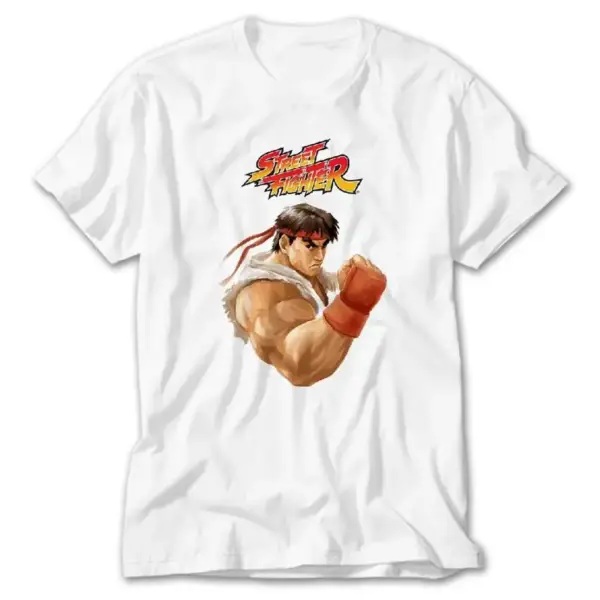 Street Fighter Ryu, White T-Shirt
