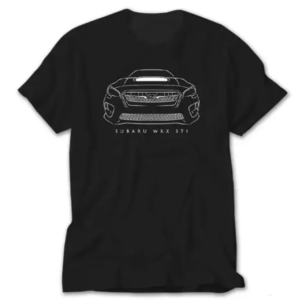 Subaru WRX STI Stencil, Black T-Shirt