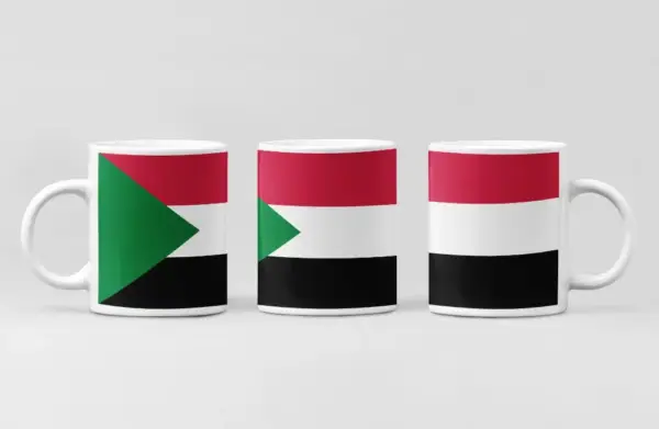 Sudan Flag Coffee Mug, Sudan Country National Flag Mug