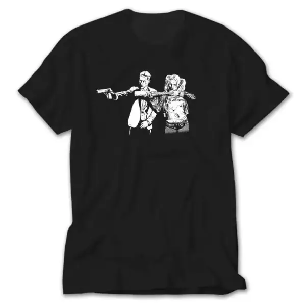 Suicide Squad Fiction, Black T-Shirt