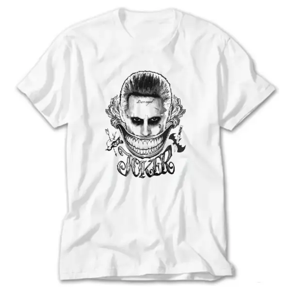 Suicide Squad Joker Smile, White T-Shirt