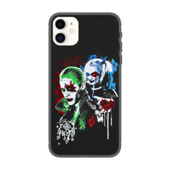 Suicide Squad iPhone Case, Suicide Squad Joker Harley Quinn iPhone 15 Phone Case