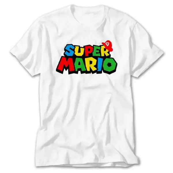 Super Mario, White T-Shirt