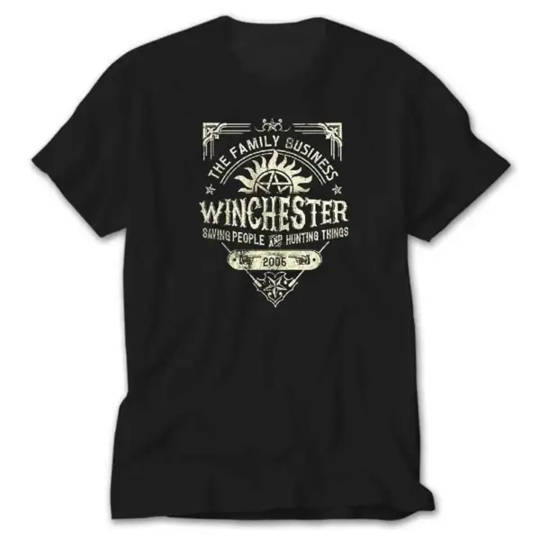 Supernatural A Very Winchester, Black T-Shirt