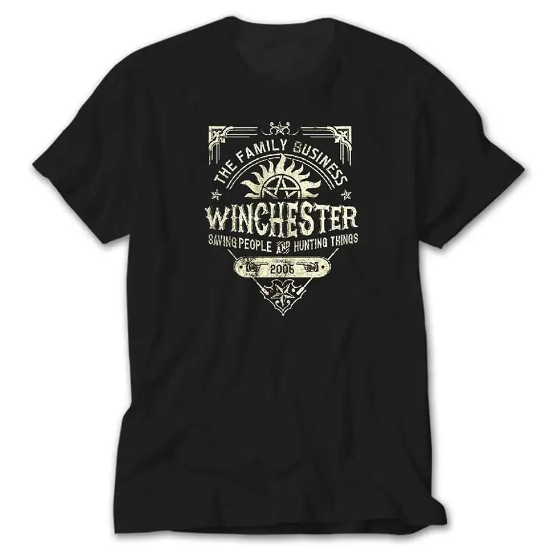 Supernatural A Very Winchester, Black T-Shirt