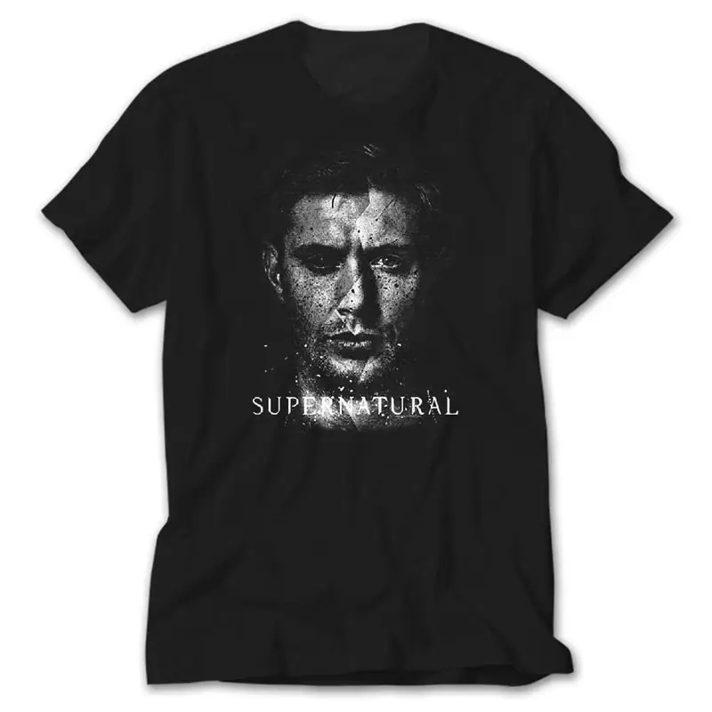 Supernatural Deanmon, Black T-Shirt