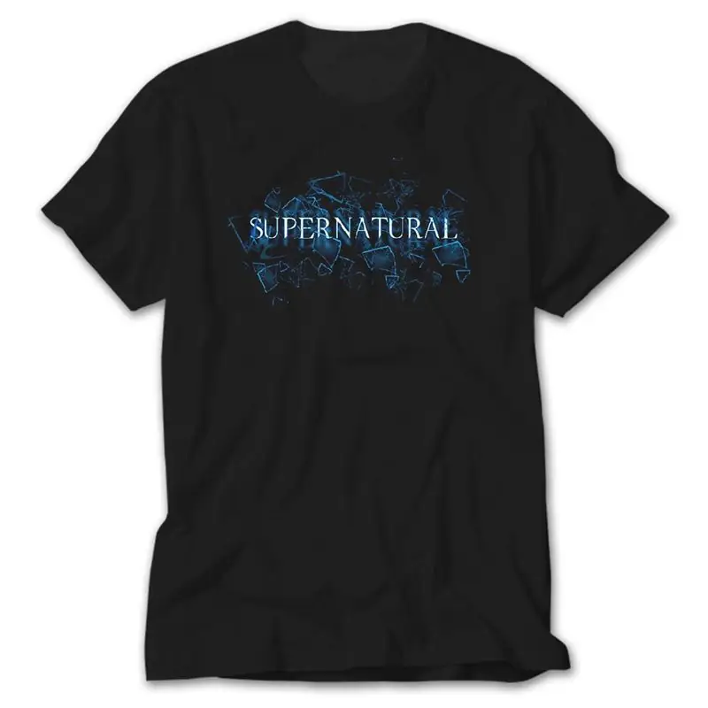Supernatural Glass Shatter, Black T-Shirt