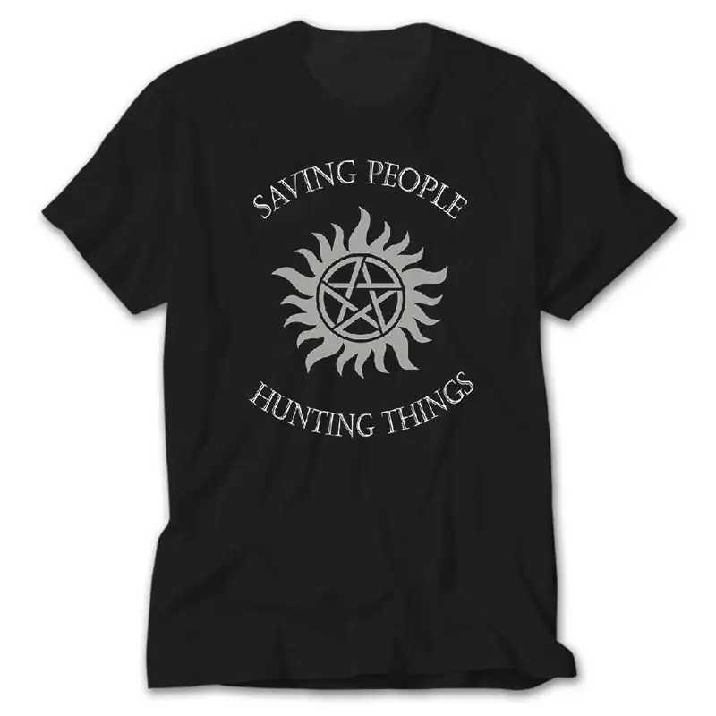 Supernatural Saving People, Black T-Shirt