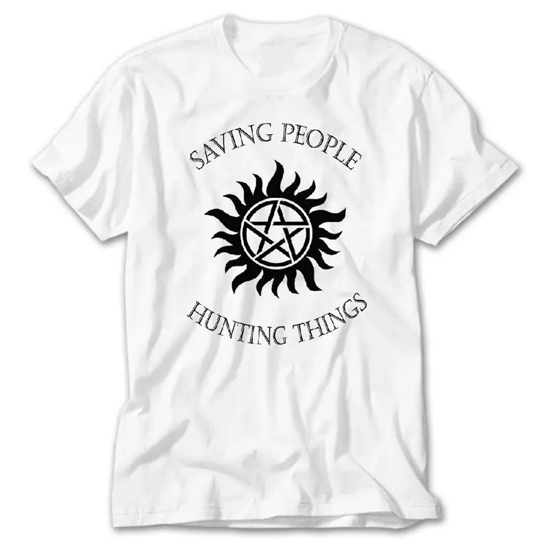 Supernatural Saving People, White T-Shirt