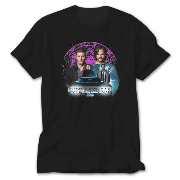 Supernatural The Roads Journey, Black T-Shirt