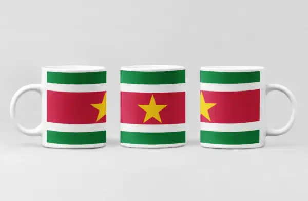Suriname Flag Coffee Mug, Suriname Country National Flag Mug