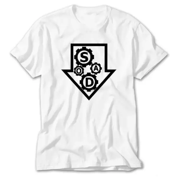 System of a Down, White T-Shirt