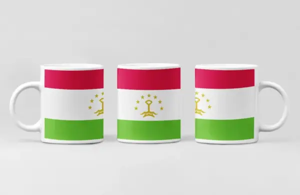 Tajikistan Flag Coffee Mug, Tajikistan Country National Flag Mug