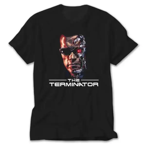 Terminator Arnold Schwarzenegger, Black T-Shirt