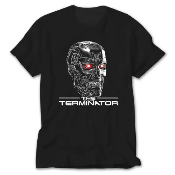 Terminator Skull, Black T-Shirt