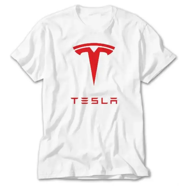Tesla, White T-Shirt
