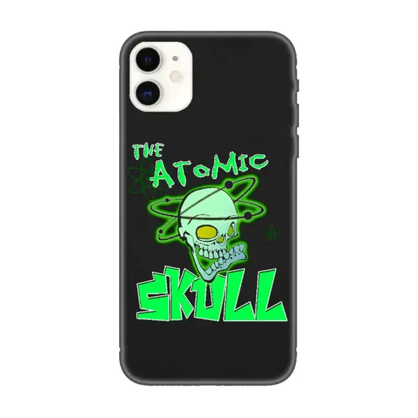 The Atomic Skull iPhone Case, The Atomic Skull Artwork iPhone 15 Phone Case