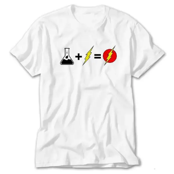 The Flash Evolation, White T-Shirt