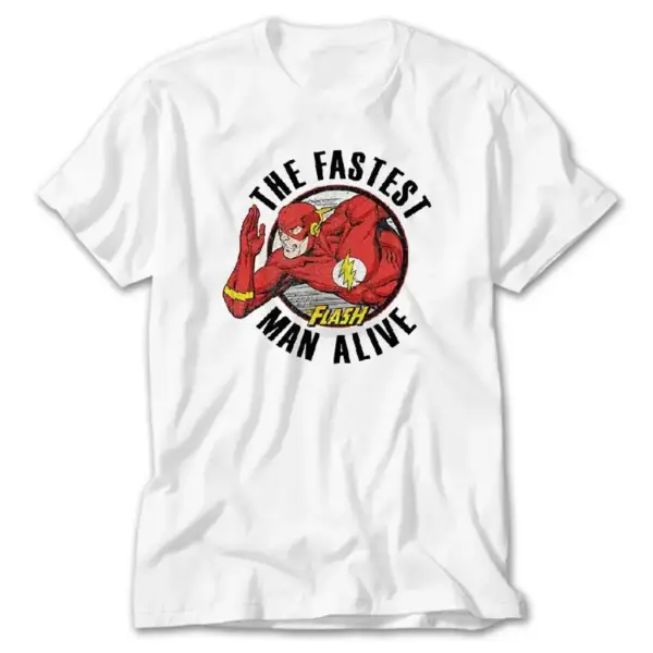 The Flash Fastest Man Alive, White T-Shirt