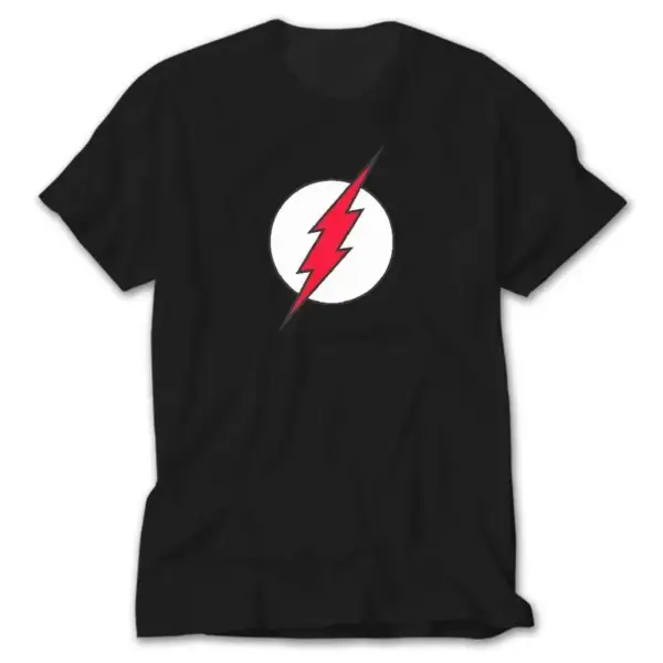 The Flash Red, Black T-Shirt