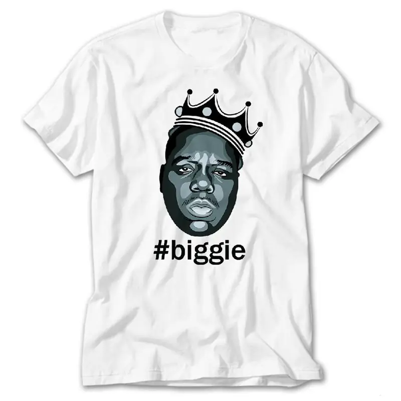 The Notorious Biggie Solid, White T-Shirt