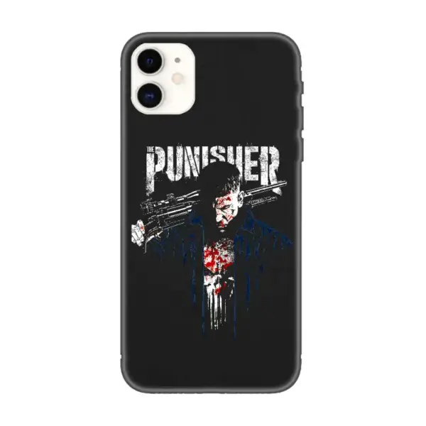 The Punisher iPhone Case, The Punisher Marvel iPhone 15 Phone Case