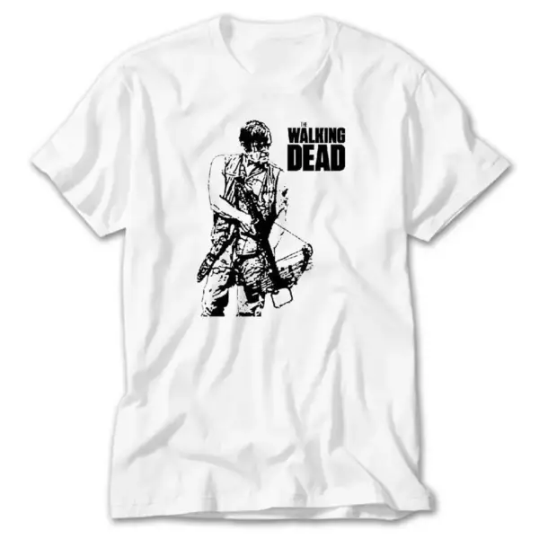 The Walking Dead Daryl Dixon, White T-Shirt