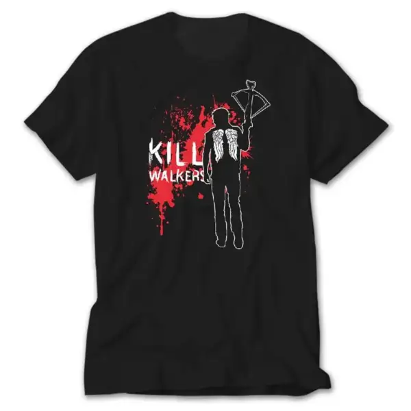 The Walking Dead Daryl Kill Walkers, Black T-Shirt