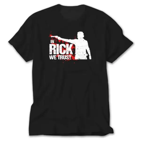 The Walking Dead Rick Trust, Black T-Shirt