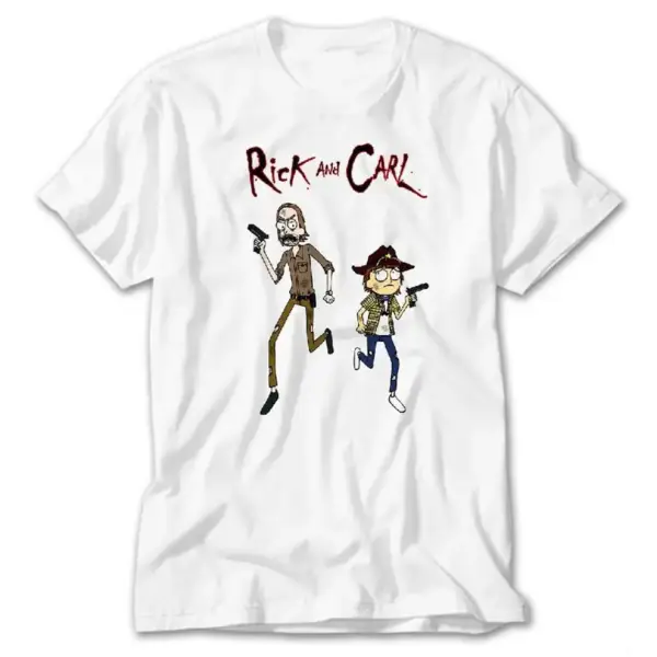 The Walking Dead Rick and Carl, White T-Shirt