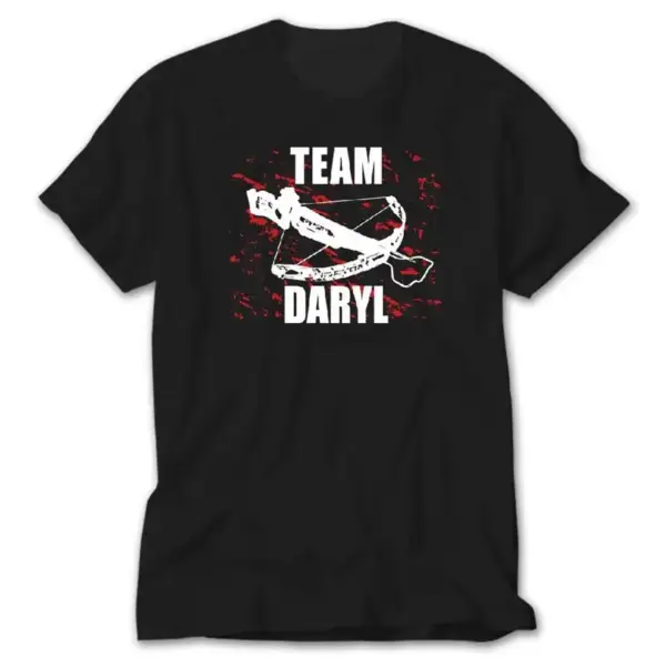 The Walking Dead Team Daryl, Black T-Shirt