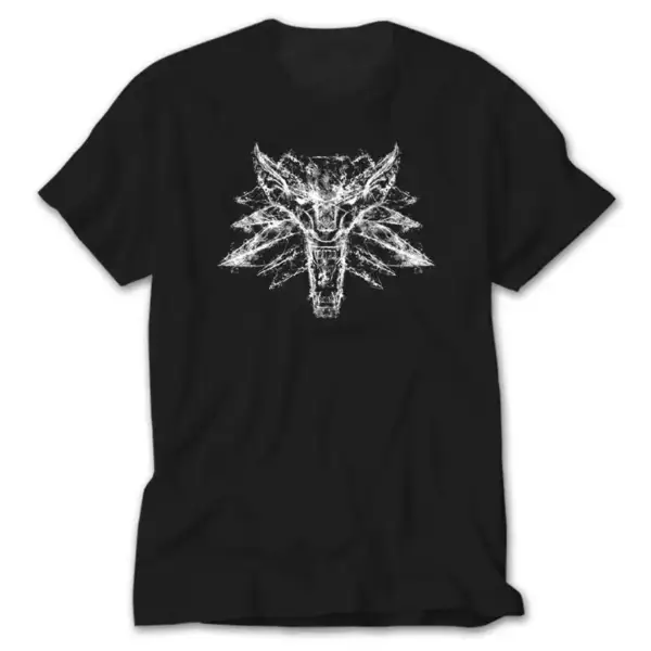 The Witcher Wolf, Black T-Shirt