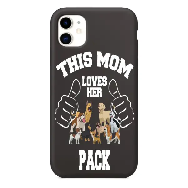 This Mom Loves Her Pack iPhone Case, This Mom Loves Her Pack Artwork iPhone 15 Phone Case