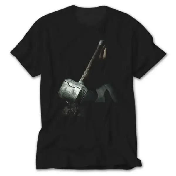 Thor Mjolnir, Black T-Shirt