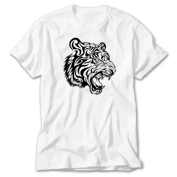Tiger, White T-Shirt