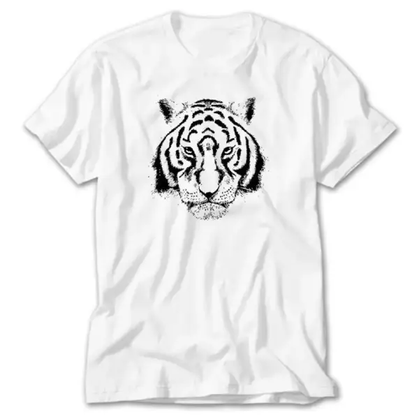 Tiger, White T-Shirt