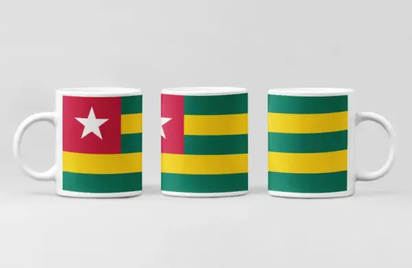 Togo Flag Coffee Mug, Togo Country National Flag Mug