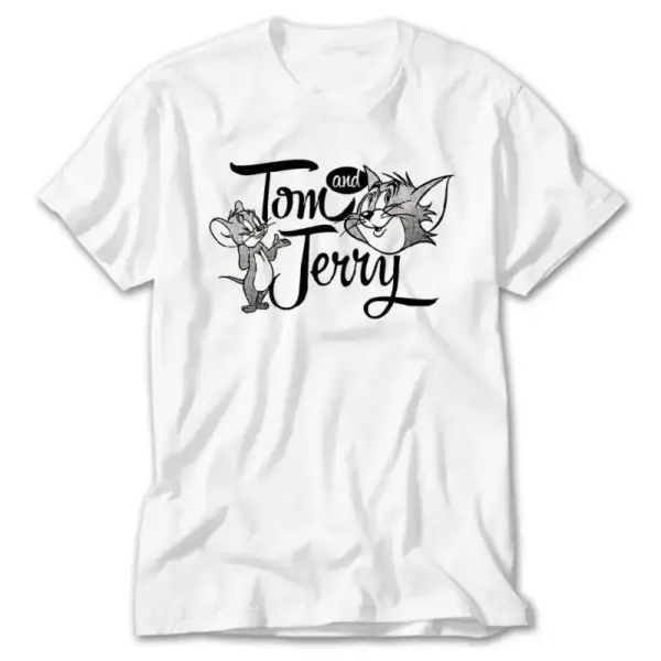 Tom and Jerry, White T-Shirt