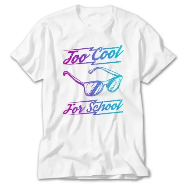 Too Cool For School White T-Shirt