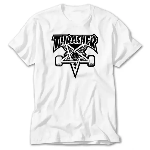 Trasher 666, White T-Shirt