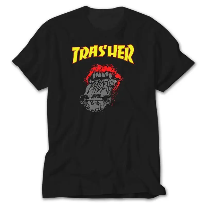 Trasher Rolling, Black T-Shirt