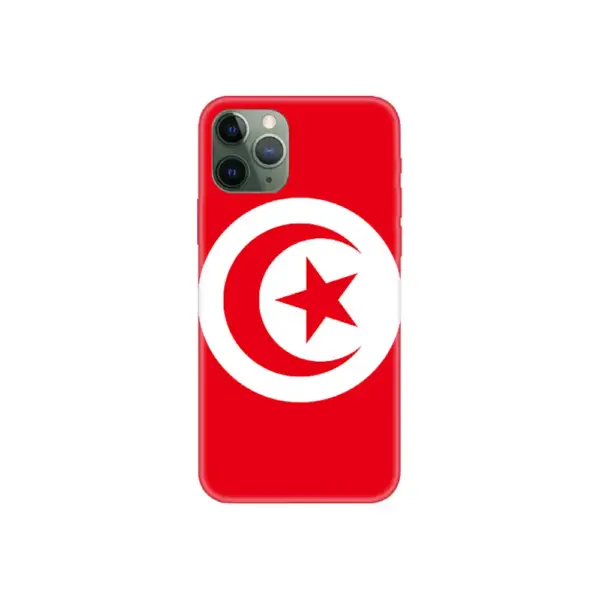 Tunisia Flag iPhone Case, Tunisia National Flag iPhone 15 Pro Max Phone Case