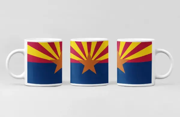 US Arizona Flag Coffee Mug, US Arizona Country National Flag Mug