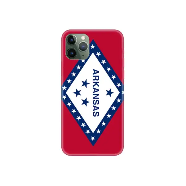 US Arkansas Flag iPhone Case, US Arkansas National Flag iPhone 15 Pro Max Phone Case