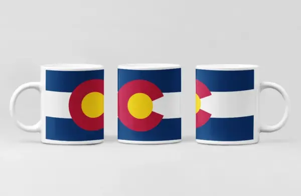 US Colorado Flag Coffee Mug, US Colorado Country National Flag Mug