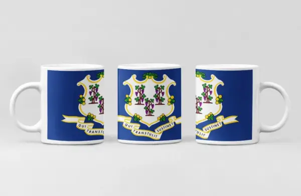 US Connecticut Flag Coffee Mug, US Connecticut Country National Flag Mug