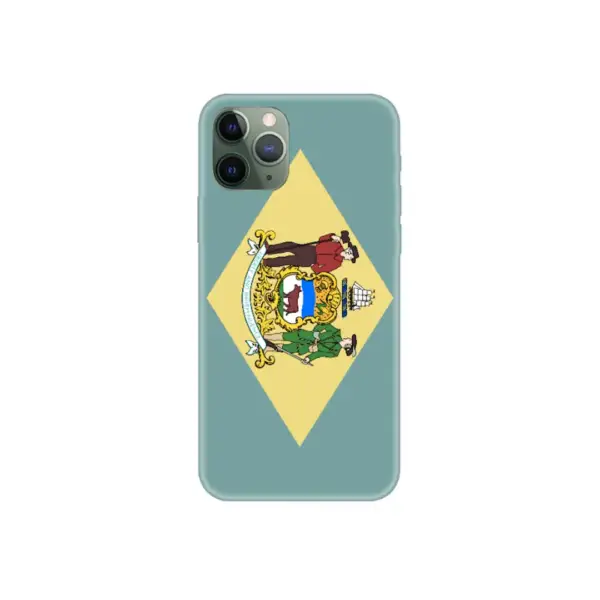 US Delaware Flag iPhone Case, US Delaware National Flag iPhone 15 Pro Max Phone Case