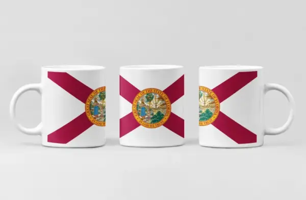 US Florida Flag Coffee Mug, US Florida Country National Flag Mug