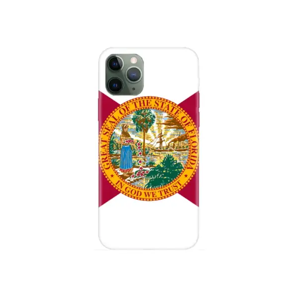 US Florida Flag iPhone Case, US Florida National Flag iPhone 15 Pro Max Phone Case
